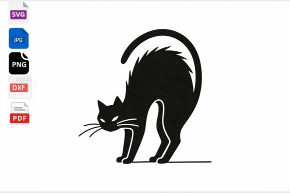 Download Black Cat SVG Halloween Clipart - Svg halloween clipart Collection